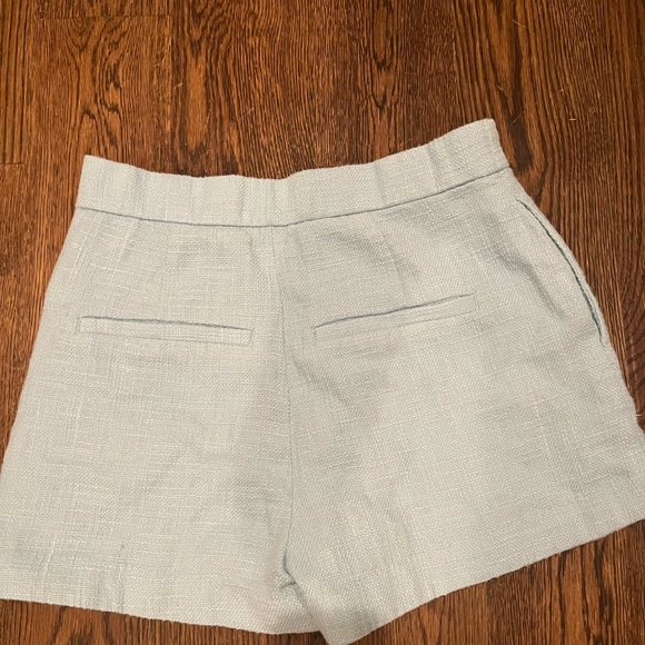 Abercrombie High Rise Waist Light Blue Tweed Shorts Size Small - Picture 3 of 6